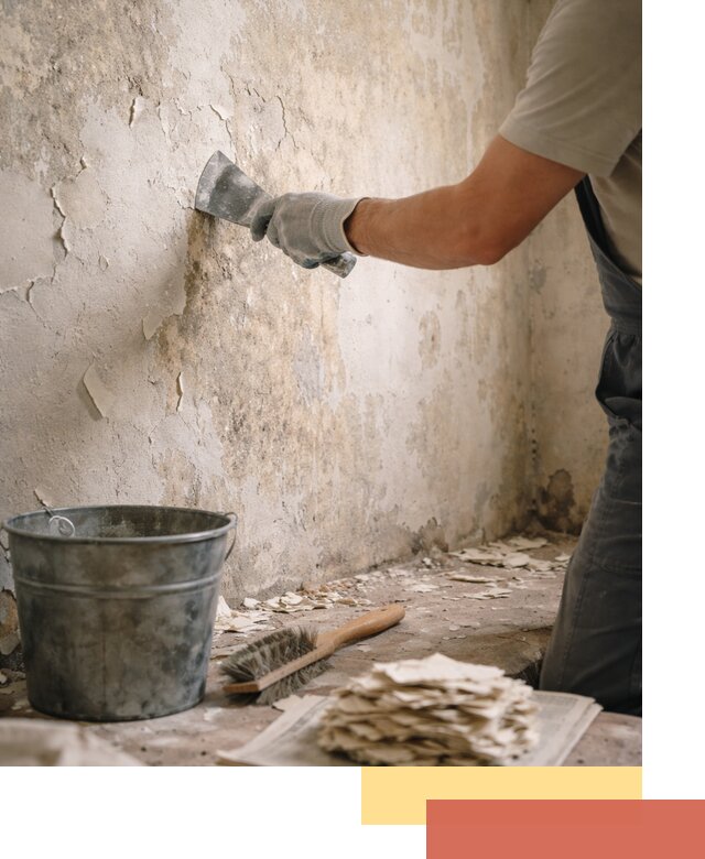 Удаление старой краски со стен в Тейково качественно и быстро