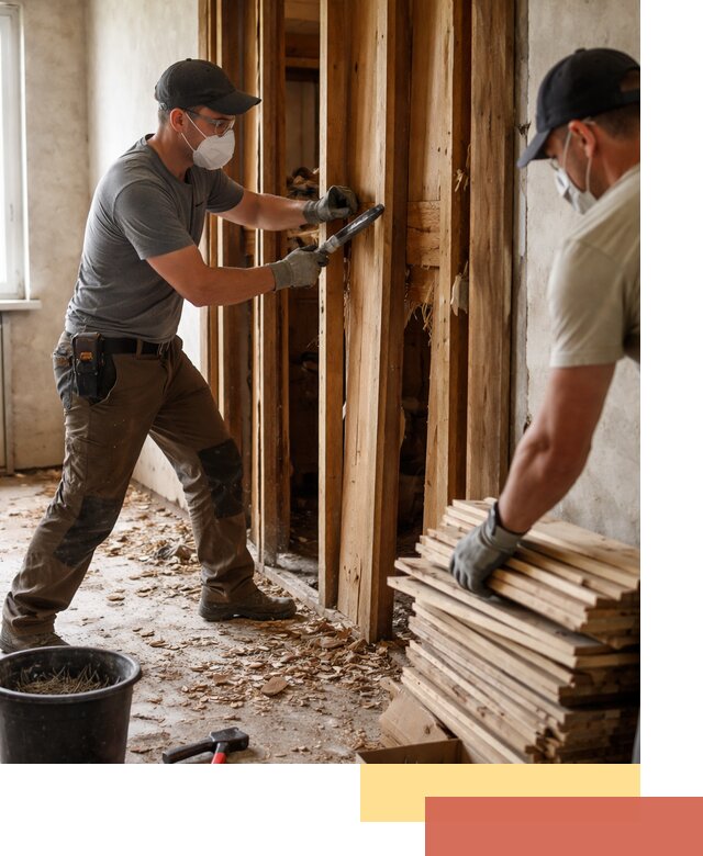 Демонтаж деревянных перегородок в Тейково быстро и аккуратно