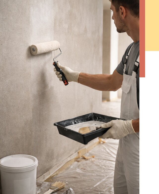 Грунтовка стен в Тейково от 2392 руб. м2 — быстро, недорого, с материалом | ОТДЕЛОЧНИК-Ткв