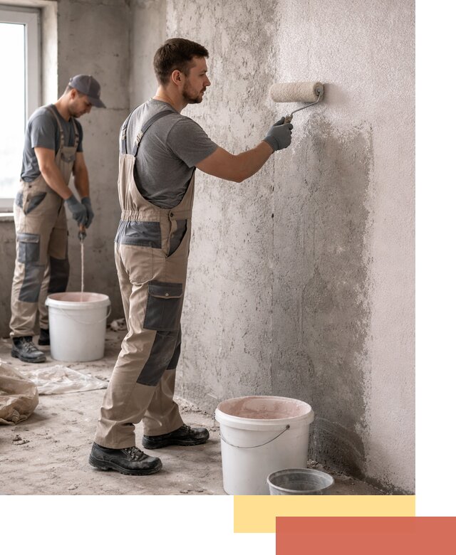 Нанесение бетоноконтакта на стены в Тейково для последующей отделки