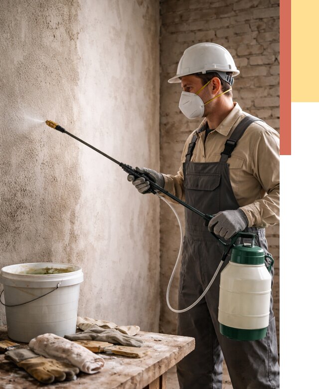 Антисептическая обработка стен в Тейково от 1305 руб. — быстро и недорого | ОТДЕЛОЧНИК-Ткв