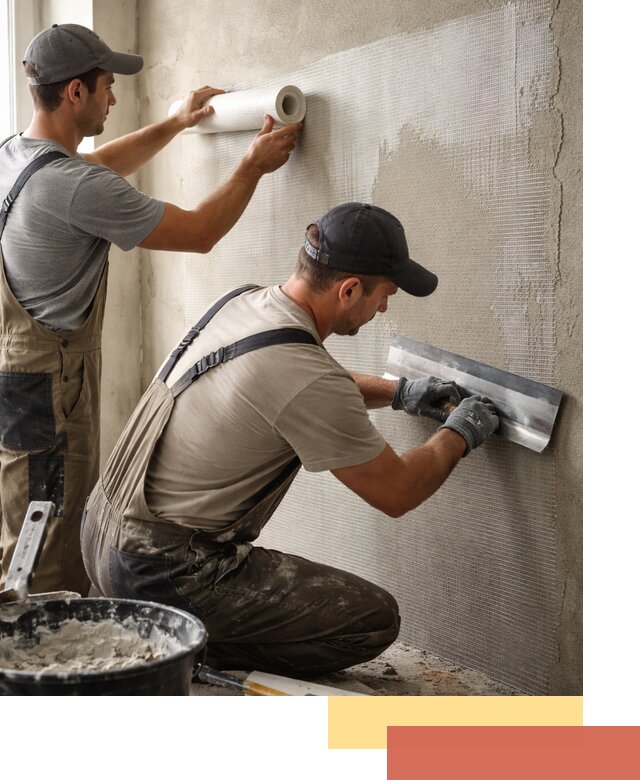 Армирование стен стеклосеткой в Тейково для прочной отделки