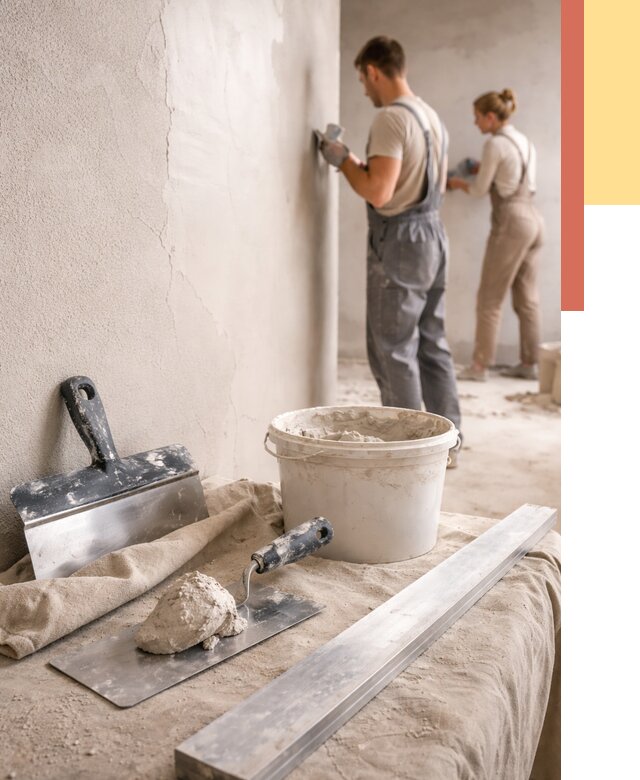 Штукатурка стен гипсовая в Тейково от 4893 руб/м2 — быстро и недорого | ОТДЕЛОЧНИК-Ткв