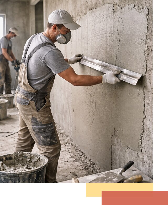 Штукатурка бетонных стен в Тейково качественно и долговечно