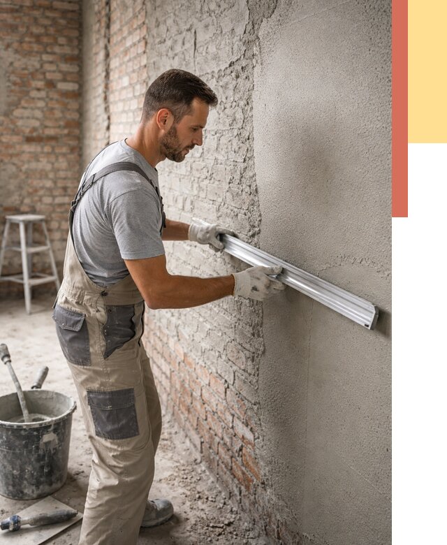 Штукатурка кирпичных стен в Тейково от 4893 руб/м2 — быстро и недорого | ОТДЕЛОЧНИК-Ткв