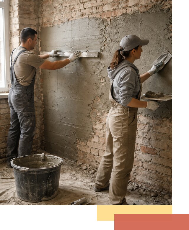 Штукатурка кирпичных стен в Тейково — качественно и надежно