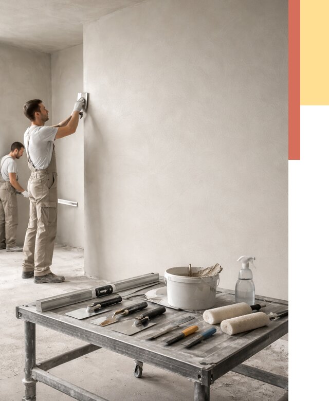 Штукатурка стен под покраску в Тейково от 4893 руб./м² — качественно и недорого | ОТДЕЛОЧНИК-Ткв