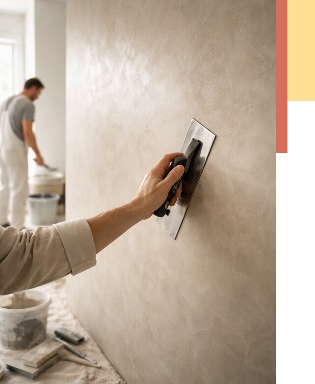 Венецианская штукатурка в Тейково от 3806 руб/м² — нанесение стен под ключ | ОТДЕЛОЧНИК-Ткв