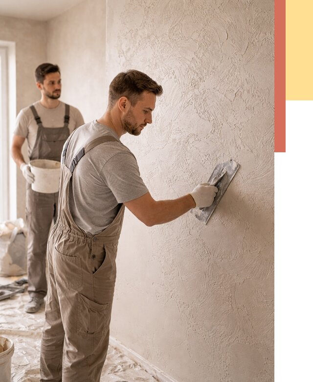 Фактурная штукатурка стен в Тейково от 4567 руб./м² — заказать под ключ | ОТДЕЛОЧНИК-Ткв