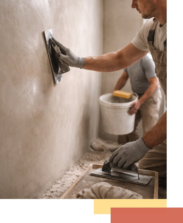 Нанесение марокканской штукатурки таделакт в Тейково