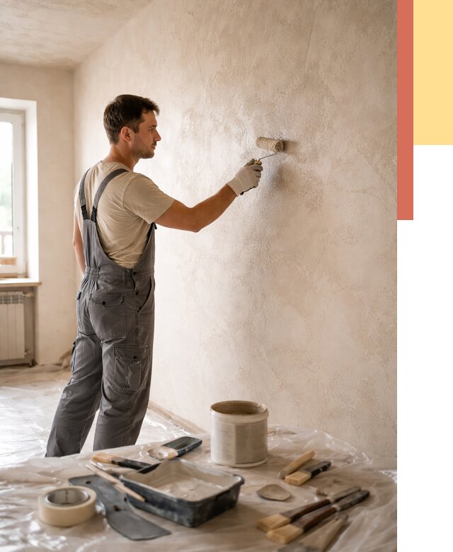 Нанесение лессирующей краски по декоративке в Тейково от 1903 руб. | ОТДЕЛОЧНИК-Ткв