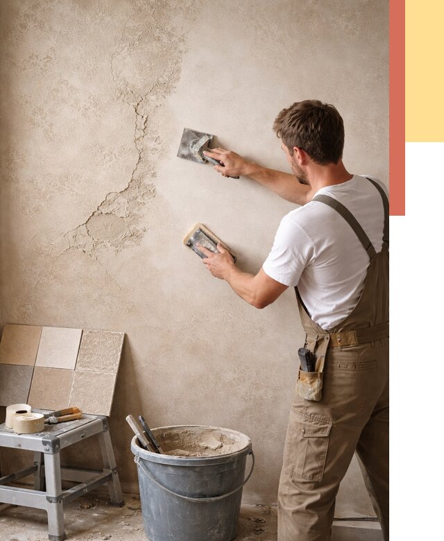 Ремонт декоративной штукатурки в Тейково от 4893 руб. под ключ | ОТДЕЛОЧНИК-Ткв