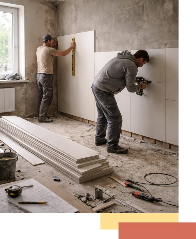 Монтаж ПВХ панелей на стены в Тейково качественно и быстро