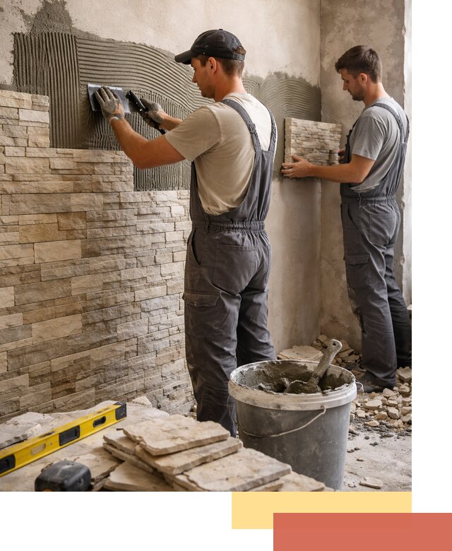 Монтаж искусственного камня в Тейково — облицовка стен и фасадов