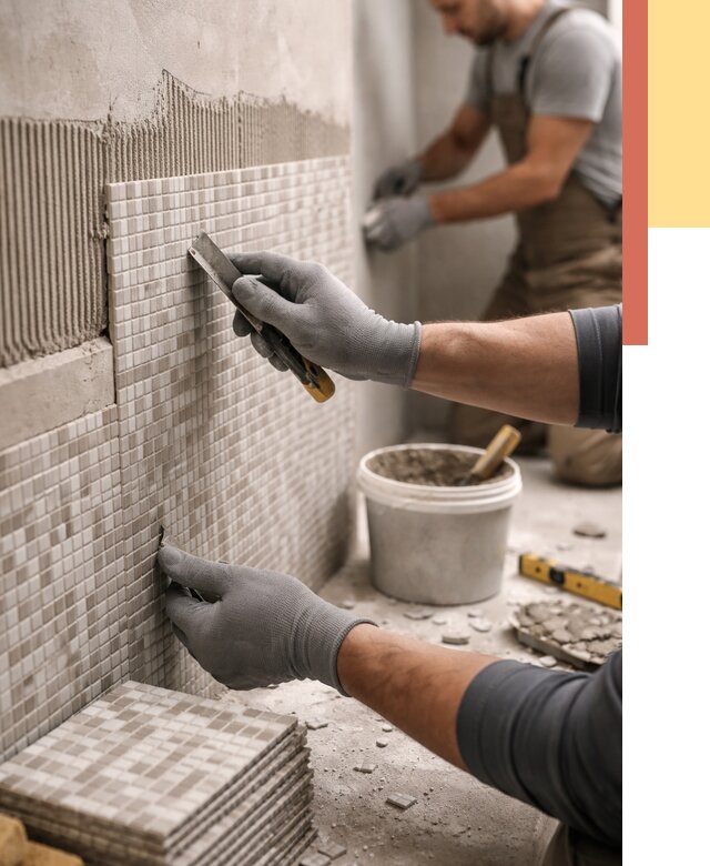 Облицовка стен мозаикой в Тейково от 3479 руб/м2 — укладка мозаики на стены | ОТДЕЛОЧНИК-Ткв