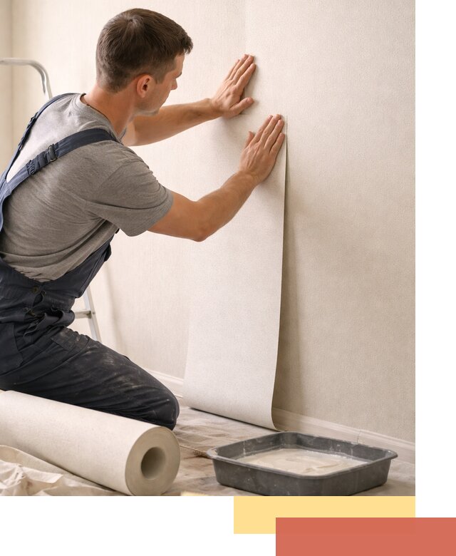 Поклейка флизелиновых обоев в Тейково качественно и быстро