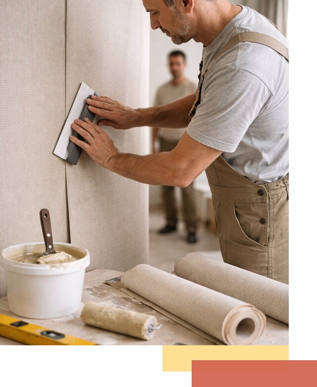 Поклейка текстильных обоев в Тейково профессионально и аккуратно