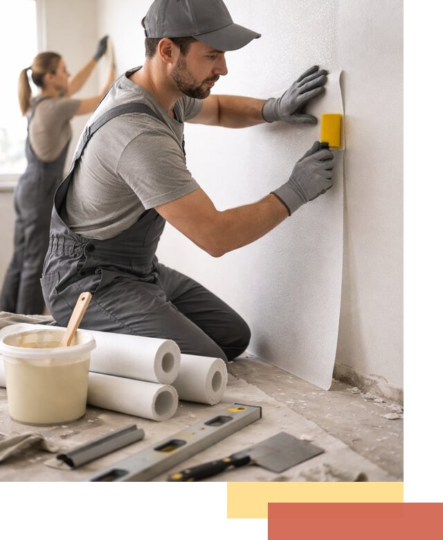 Поклейка стеклообоев профессионально в Тейково