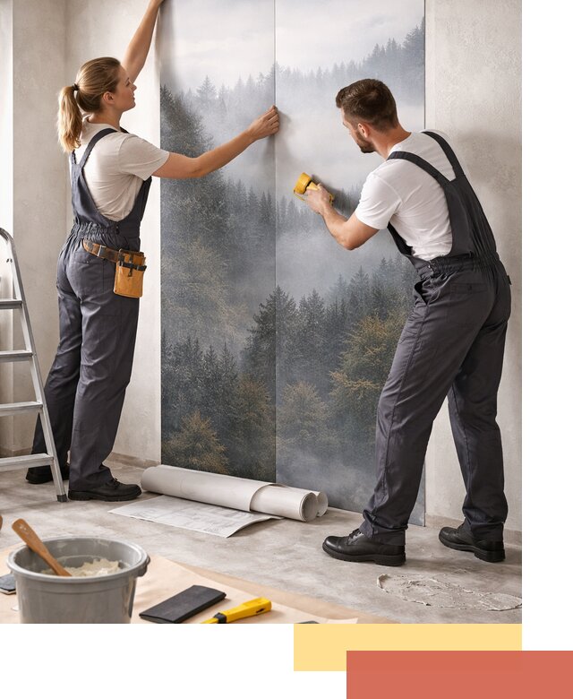 Поклейка фотообоев профессионально в Тейково под ключ