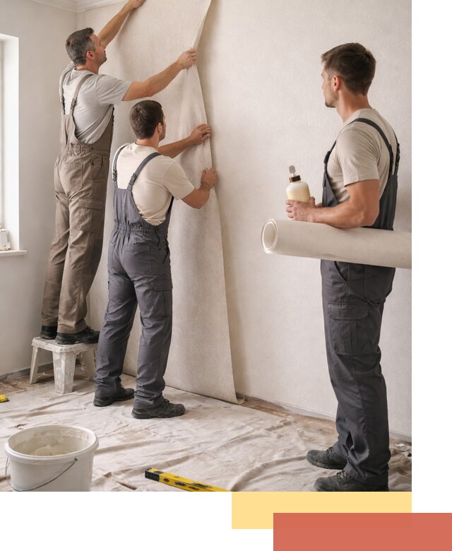 Оклейка стен обоями в Тейково — качественно и профессионально