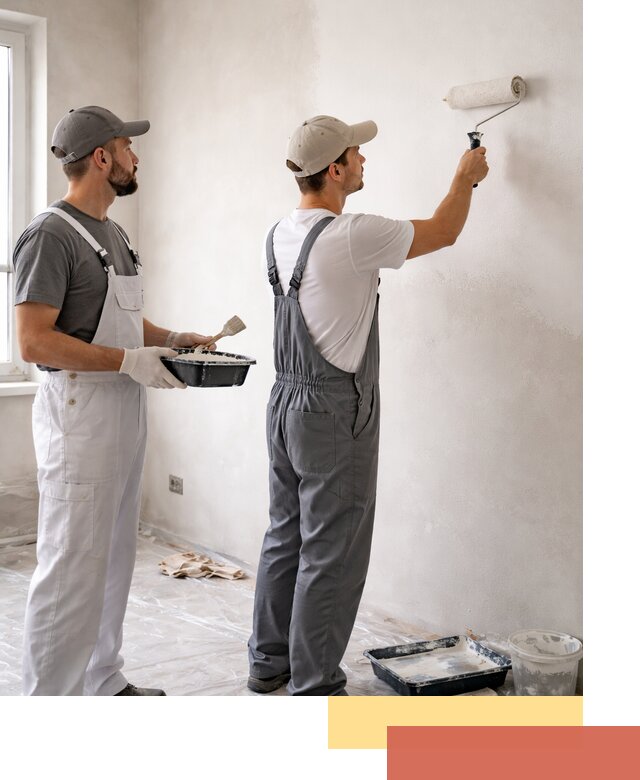 Покраска стен водоэмульсионной краской в Тейково