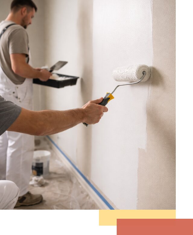 Покраска стен акриловой краской профессионально в Тейково