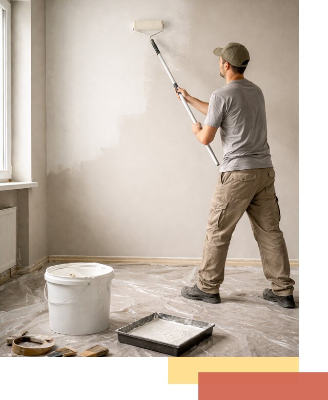 Покраска стен латексной краской в Тейково качественно и быстро