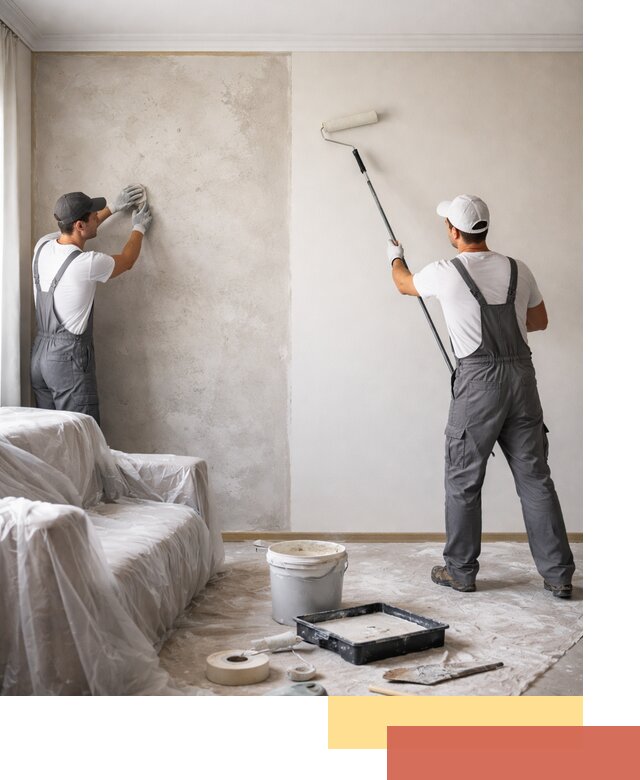 Покраска стен антивандальной краской в Тейково