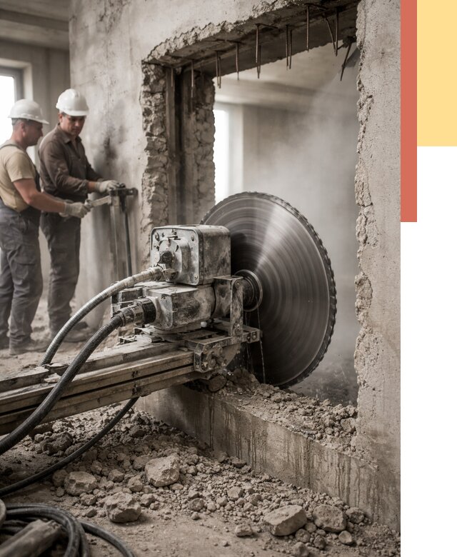 Алмазная резка проемов в Тейково от 4893 руб. быстро и недорого | ОТДЕЛОЧНИК-Ткв