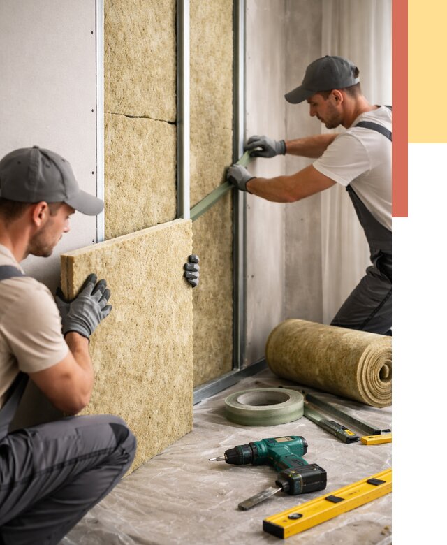 Шумоизоляция стен в Тейково под ключ от 2012 руб. | ОТДЕЛОЧНИК-Ткв