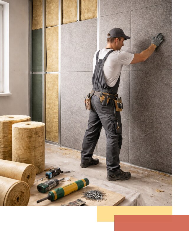 Профессиональная шумоизоляция стен в Тейково для квартиры и офиса