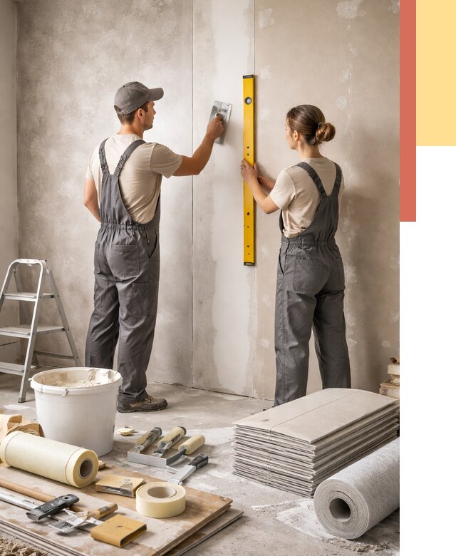 Отделка стен в Тейково от 1631 руб/м² — недорого, быстро, под ключ | ОТДЕЛОЧНИК-Ткв