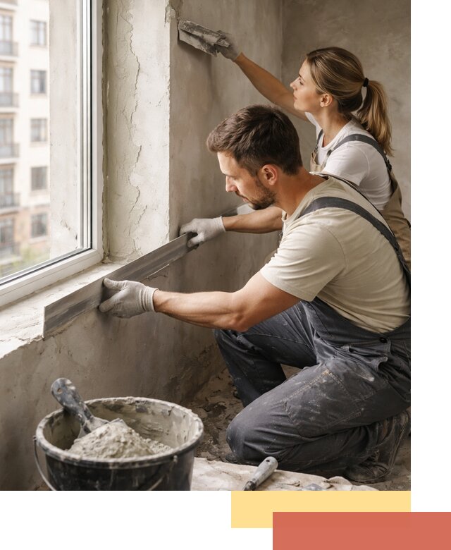 Штукатурка откосов дверей и окон профессионально в Тейково