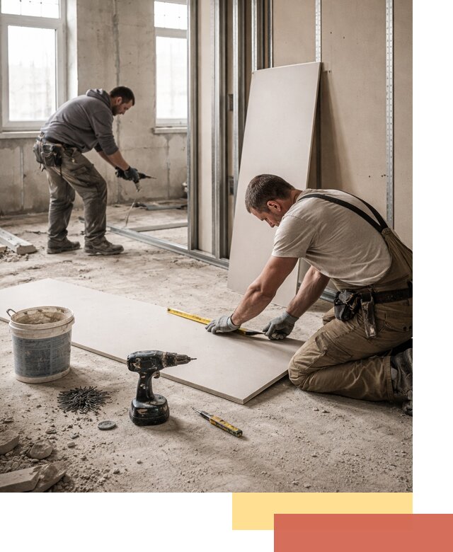 Кладка перегородок из ПГП под ключ в Тейково