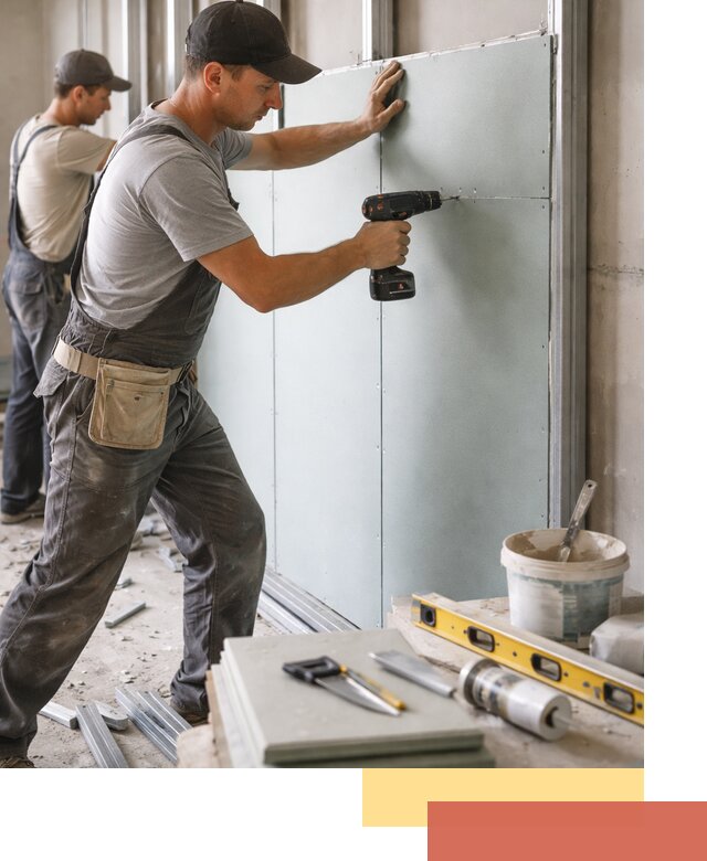 Кладка влагостойких перегородок ПГП в Тейково