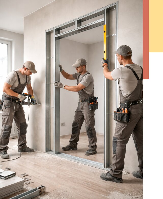 Устройство дверного проема в перегородке в Тейково от 4893 руб. под ключ | ОТДЕЛОЧНИК-Ткв