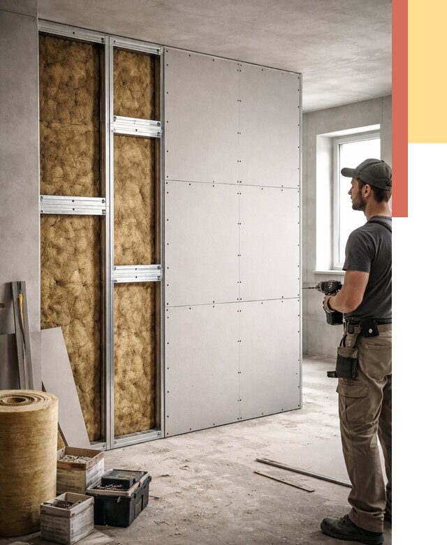 Усиленная перегородка под навеску в Тейково от 13917 руб. — монтаж под ключ | ОТДЕЛОЧНИК-Ткв