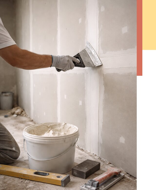 Шпаклевка перегородок из гипсокартона в Тейково от 2718 руб. — услуги ОТДЕЛОЧНИК-Ткв