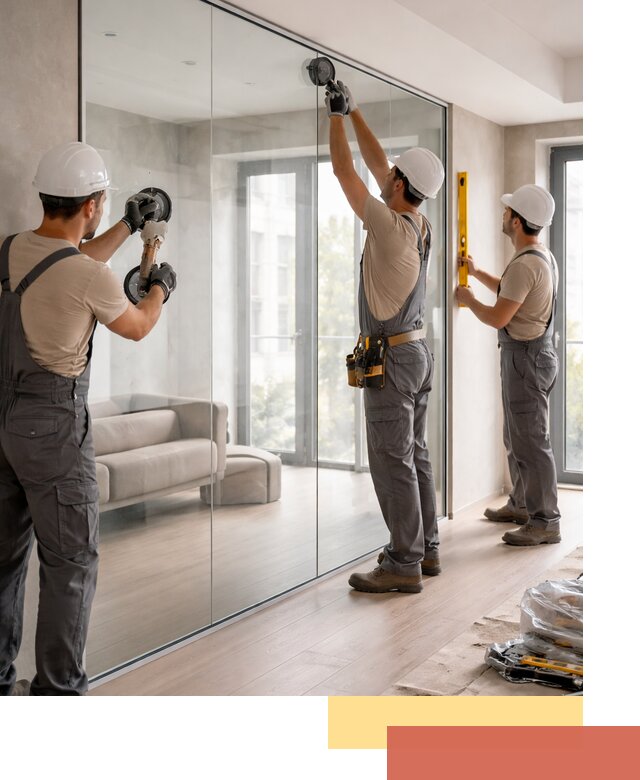 Перегородки из закаленного стекла в Тейково для офисов и квартир