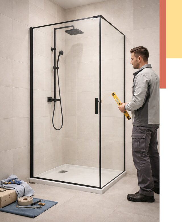 Стеклянные перегородки для душа в Тейково от 13591 руб. | Монтаж под ключ — ОТДЕЛОЧНИК-Ткв