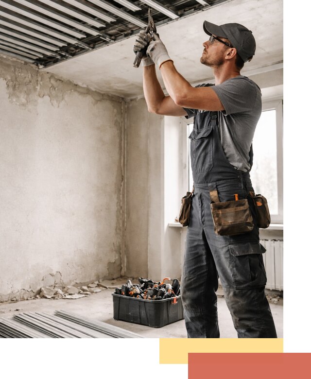 Демонтаж реечного потолка в Тейково быстро и аккуратно