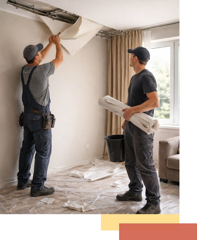 Демонтаж натяжного потолка в Тейково быстро и аккуратно