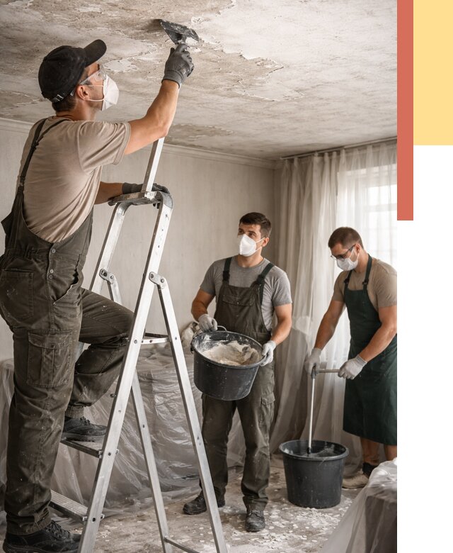 Удаление побелки с потолка в Тейково от 2718 руб. быстро и недорого | ОТДЕЛОЧНИК-Ткв