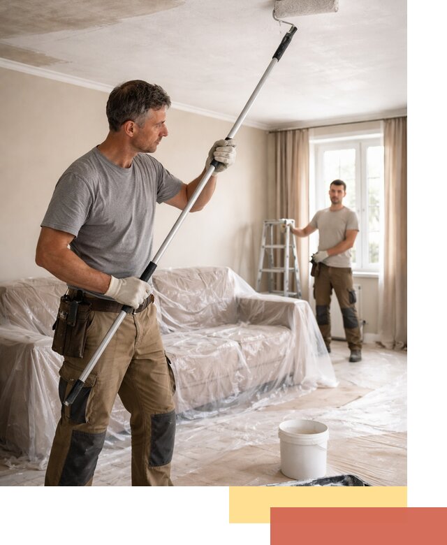 Грунтовка потолка в Тейково — подготовка под покраску и отделку