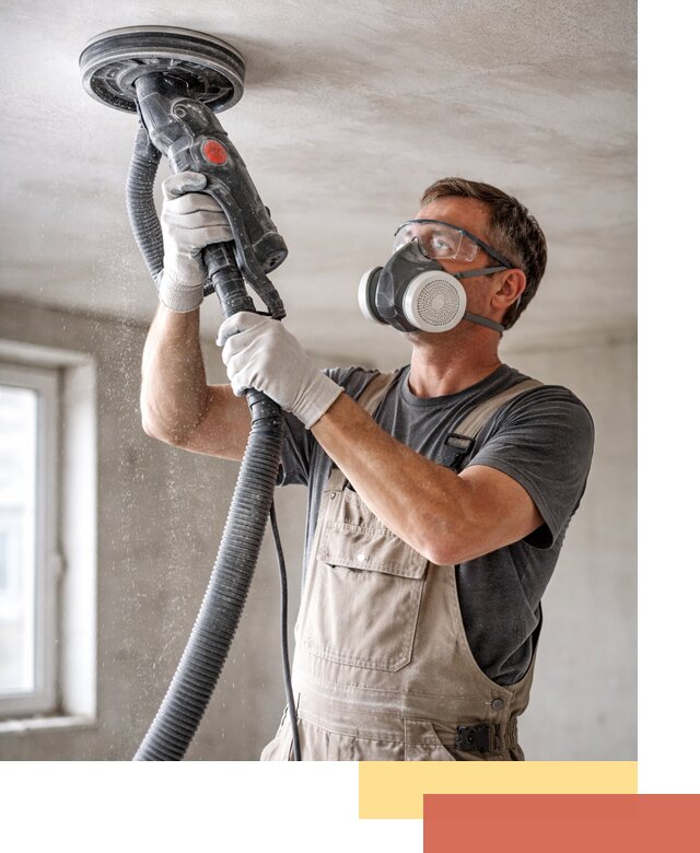 Шлифовка потолка в Тейково — качественная подготовка под отделку