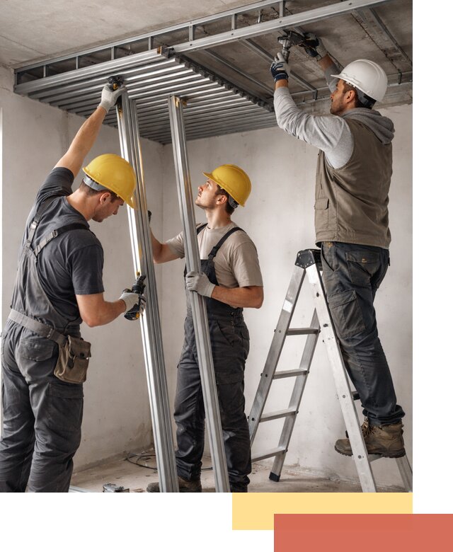 Монтаж реечного потолка под ключ в Тейково