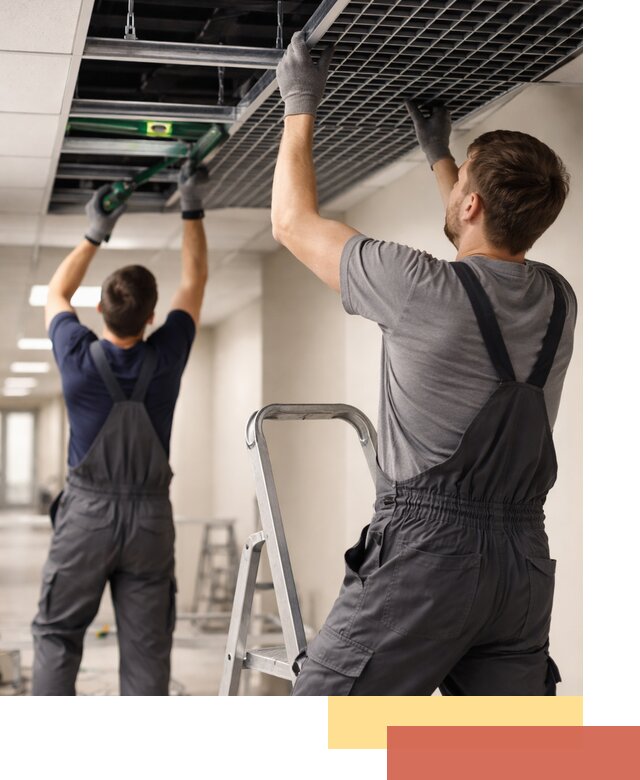 Монтаж потолка Грильято в Тейково: установка под ключ качественно