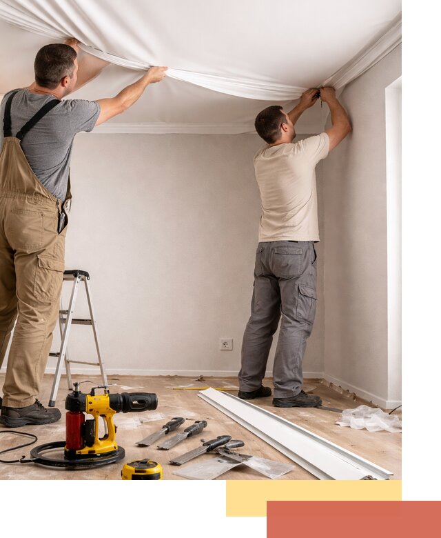 Монтаж ПВХ натяжного потолка в Тейково качественно и быстро