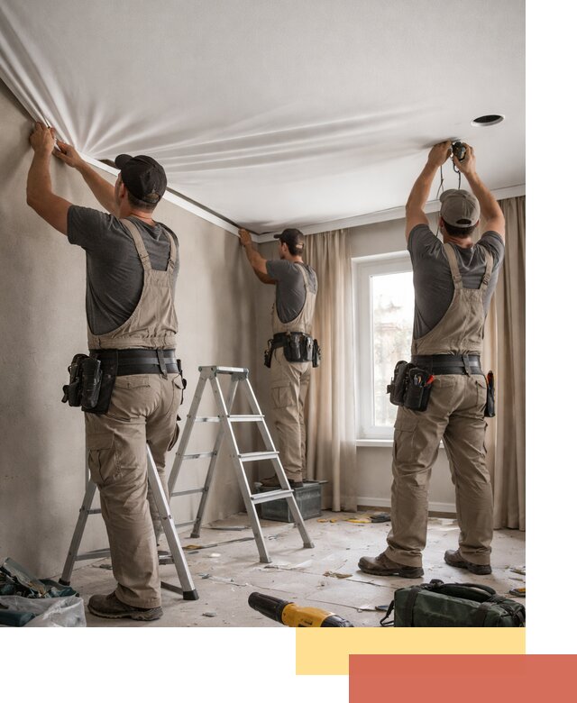 Монтаж матового натяжного потолка в Тейково качественно и быстро