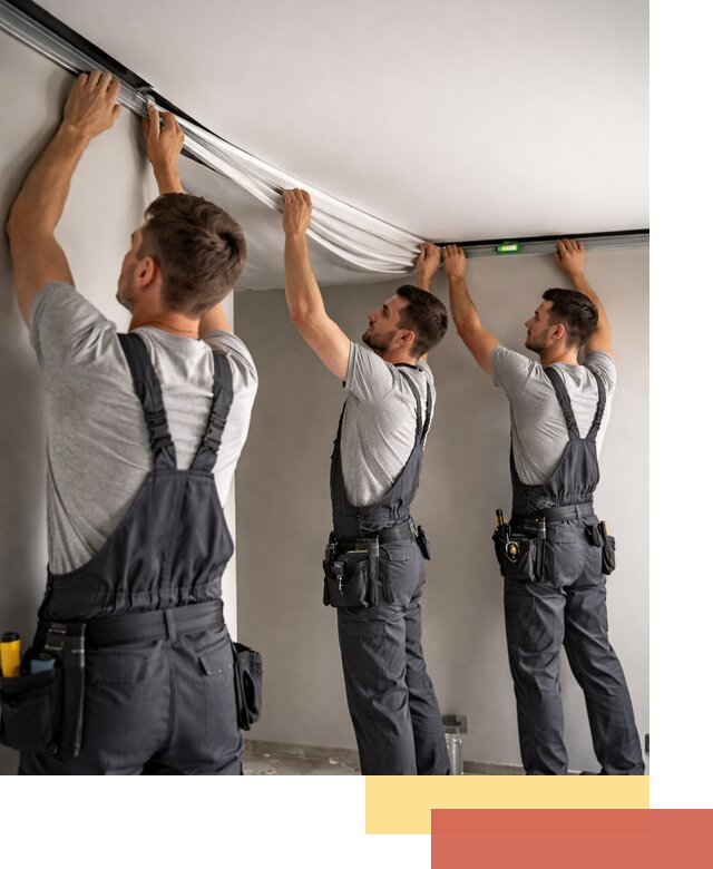 Теневые натяжные потолки в Тейково: монтаж и отделка быстро и качественно